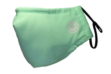 Load image into Gallery viewer, Hugies Shield II Face Mask with the advanced textile technology Agion® Antimicrobial is reusable and washable. It has 4 layers of soft and breathable fabric for comfort and heavy-duty protection. Adjustable ear straps and an integrated nose bridge ensure a secure fit, liberating you to go about your day without worry. AquaMint