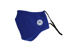 Load image into Gallery viewer, Hugies Shield II Face Mask with the advanced textile technology Agion® Antimicrobial is reusable and washable. It has 4 layers of soft and breathable fabric for comfort and heavy-duty protection. Adjustable ear straps and an integrated nose bridge ensure a secure fit, liberating you to go about your day without worry. Cobalt Blue