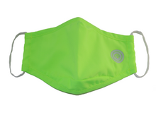 Load image into Gallery viewer, Hugies Shield II Face Mask - Agion® Antimicrobial Technology - Children Masks Single Solid Color Lime