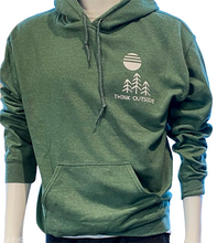 Load image into Gallery viewer, Think Outside Hoodie Sweatshirt for Outdoor Explorer Adventures Nature Sweatshirts Tree Sun Sweatshirt Sweatshirt Super Soft Pullover