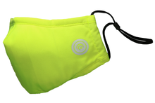 Load image into Gallery viewer, Hugies Shield II Face Mask with the advanced textile technology Agion® Antimicrobial is reusable and washable. It has 4 layers of soft and breathable fabric for comfort and heavy-duty protection. Adjustable ear straps and an integrated nose bridge ensure a secure fit, liberating you to go about your day without worry. Yellow