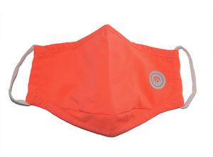 Hugies Shield II Face Mask - Agion® Antimicrobial Technology - Children Masks Single Solid Color Coral Orange