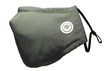 Load image into Gallery viewer, Hugies Shield II Face Mask with the advanced textile technology Agion® Antimicrobial is reusable and washable. It has 4 layers of soft and breathable fabric for comfort and heavy-duty protection. Adjustable ear straps and an integrated nose bridge ensure a secure fit, liberating you to go about your day without worry. Grey