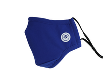 Load image into Gallery viewer, Hugies Shield II Face Mask with the advanced textile technology Agion® Antimicrobial is reusable and washable. It has 4 layers of soft and breathable fabric for comfort and heavy-duty protection. Adjustable ear straps and an integrated nose bridge ensure a secure fit, liberating you to go about your day without worry. Cobalt Blue
