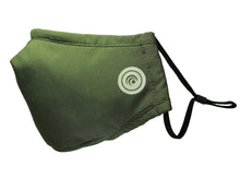 Load image into Gallery viewer, Hugies Shield II Face Mask with the advanced textile technology Agion® Antimicrobial is reusable and washable. It has 4 layers of soft and breathable fabric for comfort and heavy-duty protection. Adjustable ear straps and an integrated nose bridge ensure a secure fit, liberating you to go about your day without worry.Olive
