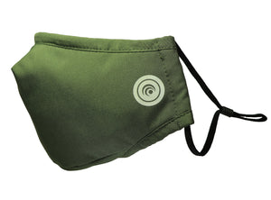 Hugies Shield II Face Mask with the advanced textile technology Agion® Antimicrobial is reusable and washable. It has 4 layers of soft and breathable fabric for comfort and heavy-duty protection. Adjustable ear straps and an integrated nose bridge ensure a secure fit, liberating you to go about your day without worry.Olive