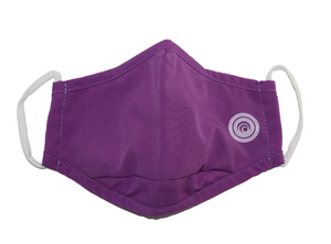 Hugies Shield II Face Mask - Agion® Antimicrobial Technology - Children Masks Single Solid Color Purple